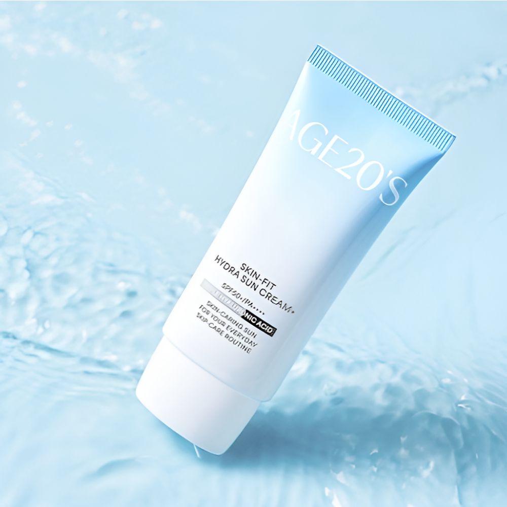 AGE20s Skin Fit Moisture Sunscreen Plus SPF50+ PA++++ Hydrating Lightweight Sun Cream 50ml