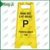 Portable A-Frame Folding Plastic Warning Sign
