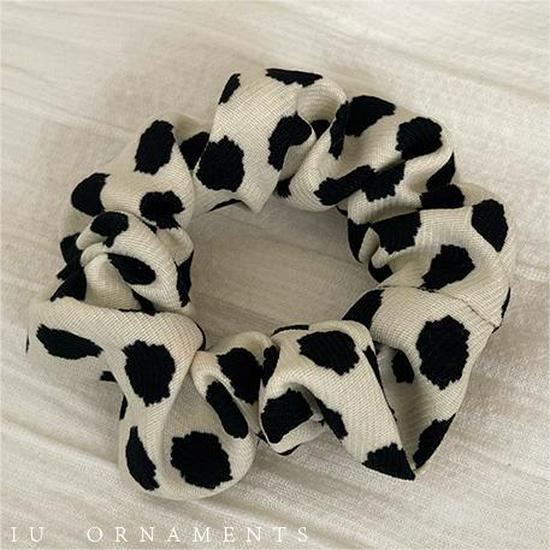 Korean Leopard Print Elastic Hair Tie for Stylish Women