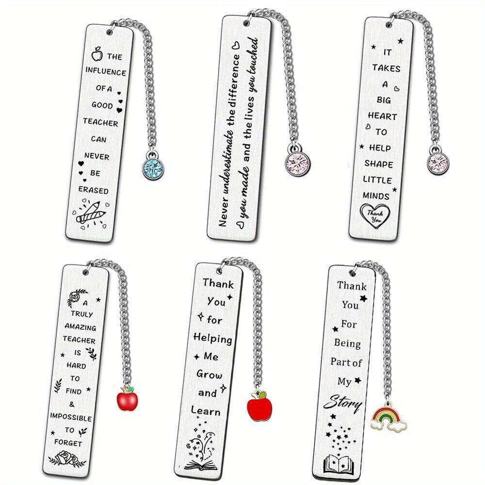 Bookmarks With Pendant Teaching Assistant Bookmarks Gifts for Teacher Assistant Nursery Bookmark