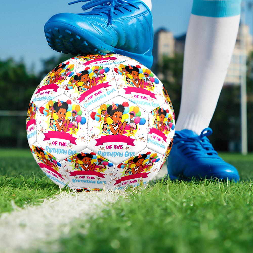 Gracie's Corner Theme Size 5 Soccer Ball, Suitable for Both Indoor and Outdoor Matches, a Gift Suitable for Everyone.