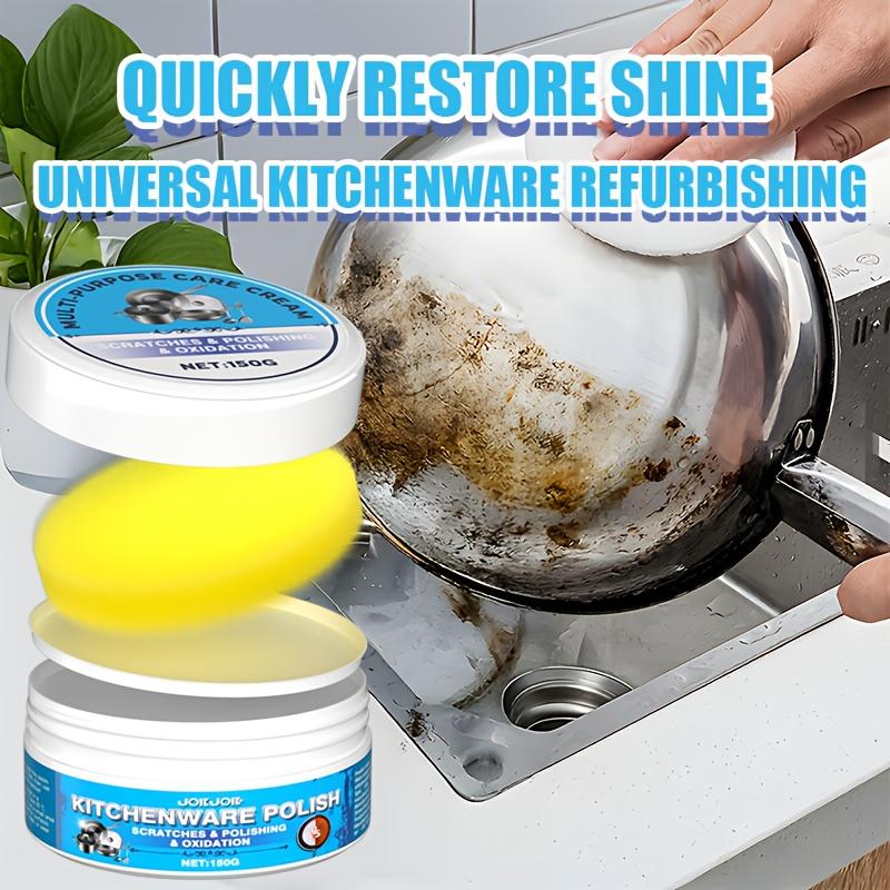 Multi Purpose Metal Polishing Agent for Cars Kitchen Utensils Sinks Faucets Iron Doors Professional Metal Refurbishment Paste