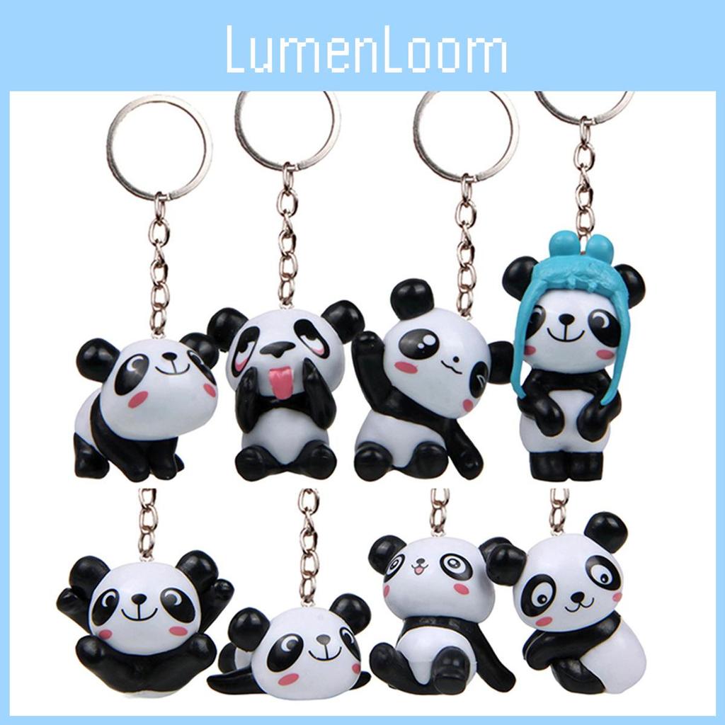 Pvc Panda Keyring With Creative Animal Shape For Gift Exchange And Corporate Gifts