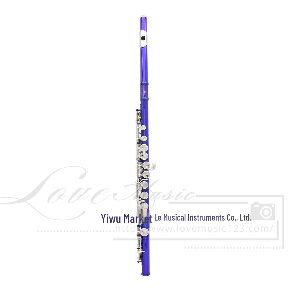 LADE 16-Hole C Key Colored Flute for Children, Students, & Adults - Professional Western Musical Instrument.