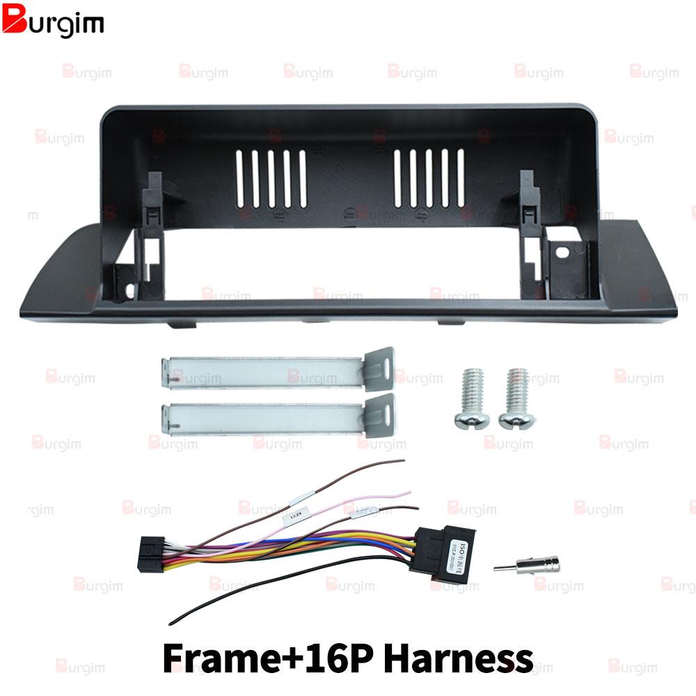Car Android Radio Frame For Mercedes-Benz S-Class W140 1991-1999 12.3 inch 2DIN Screen Bracket Harness Wire Power Cable Adapter