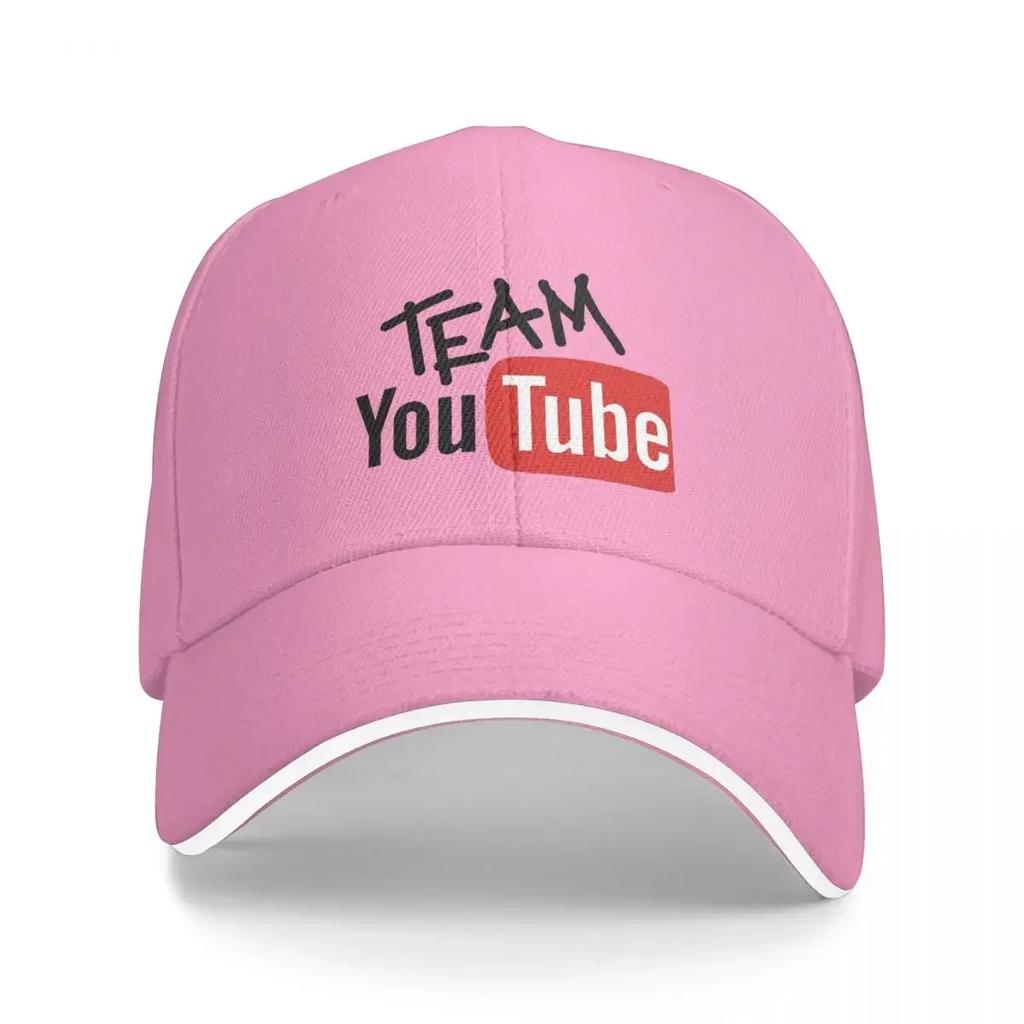 Team YouTube Cap Fashion Casual Baseball Caps Adjustable Hat Hip Hop Summer Unisex Baseball Hats Customizable Polychromatic