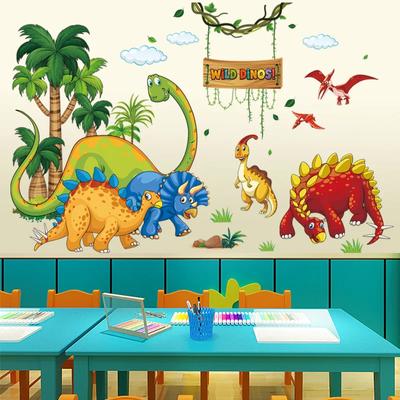 Nové písmená dinosaurov Lesné zvieratá Nástenné nálepky Obývacia izba Spálňa Detská izba Samolepiace Dekoratívne Nástenné nálepky
