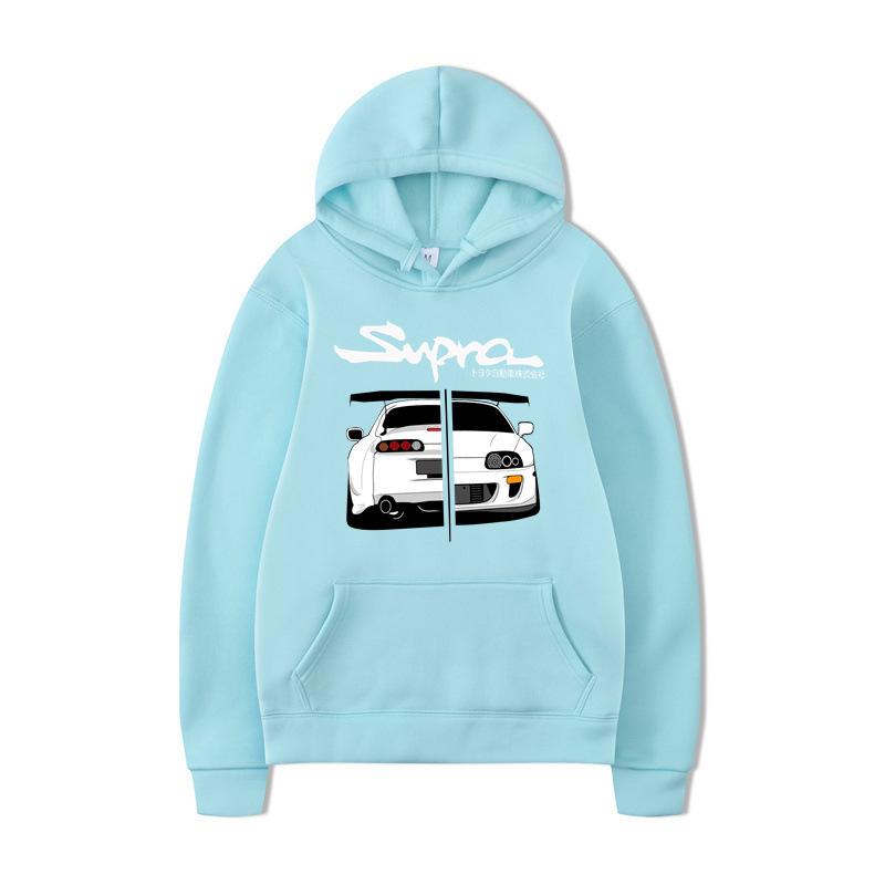 New Men's Daily Sweater, Header D Racing Autumn Sweater with Hat