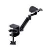 Armrest Clamp Type Height Adjustment 360 Degree Rotation Weight Capacity 5kg Reduces Strain on Shoulders and Elbows Black Work Desk Attached Armrest
