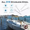 316 Stainless Steel Quick Release Pin, Bimini Top Pin, Marine Hardware, 4-piece Set.