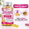 Multi-type collagen dietary supplement; contains collagen types I, II, III, V, and X; 2500mg content; suitable for adults.
