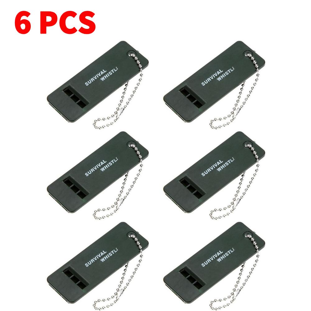 20-1PCS 3-Frequency Whistle Survival Whistle High Decibel Rescue Signaling First Aid Tool for Hiking Camping Mountaineering