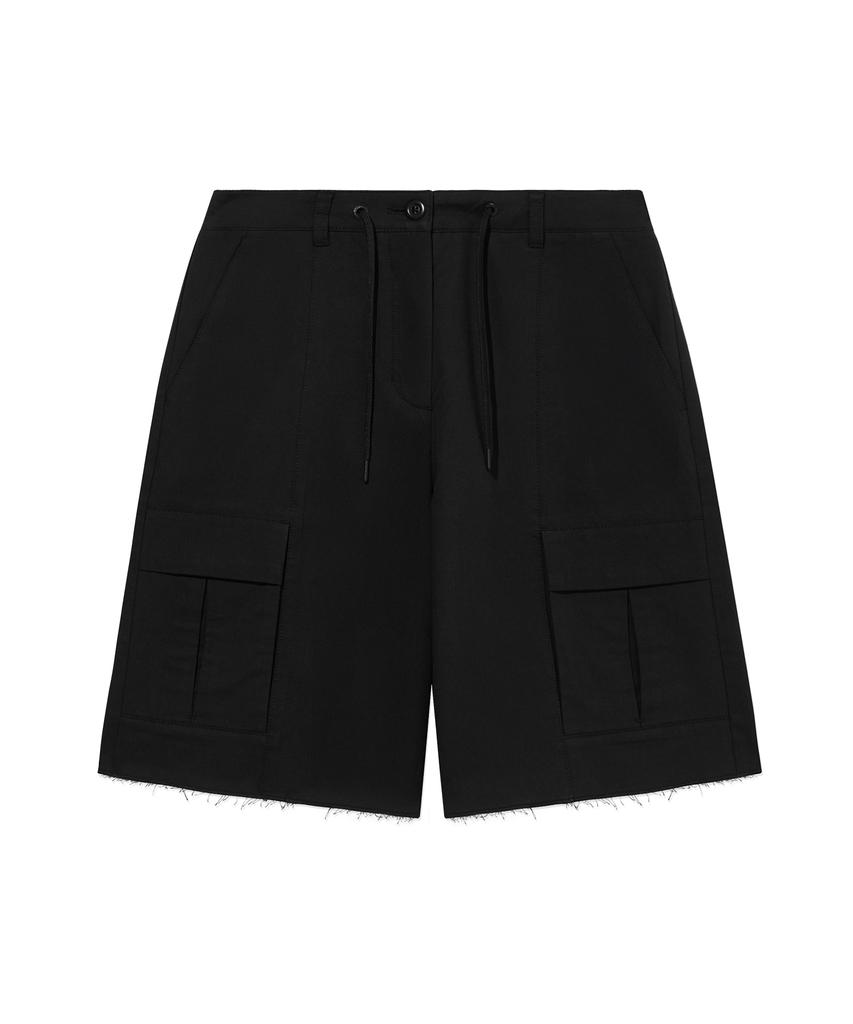 COVERNAT WOMAN Cargo Bermuda Shorts Black