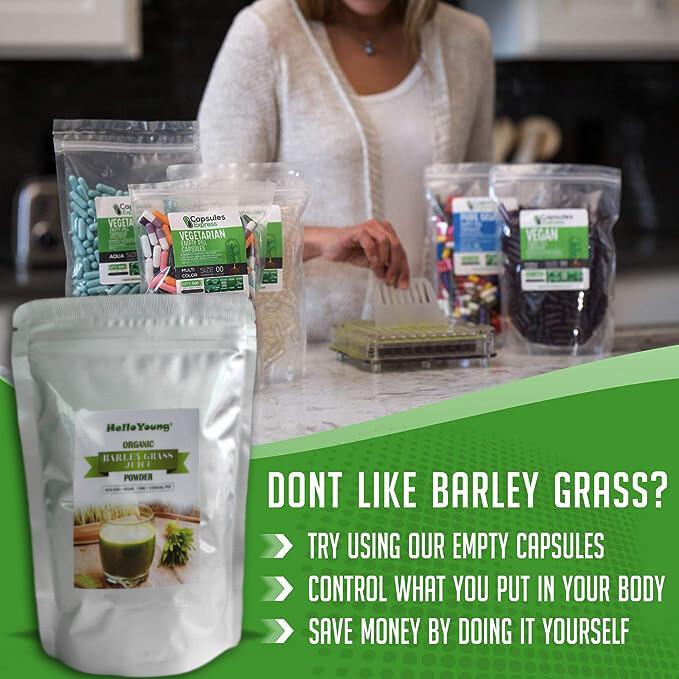 250g Barley Grass Powder, Gluten Free, Non-GMO, Vegan