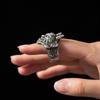 Ring Men's Domineering Mahakala Live Mouth Ring Single Ring Trend