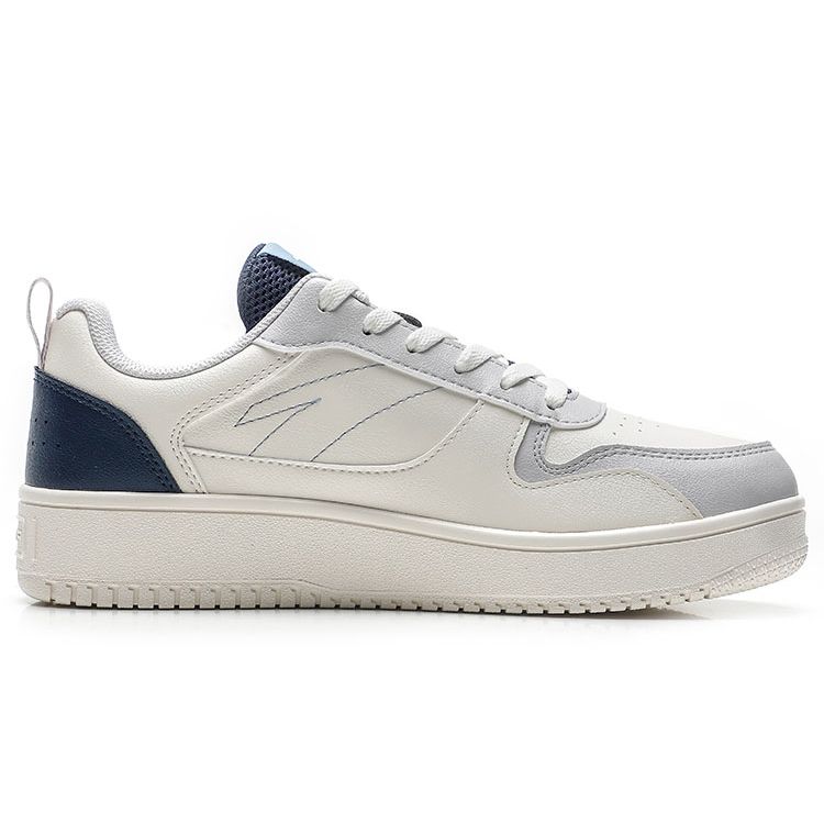 Anta Lifestyle Series Durable Lightweight Low-Top Skate Shoes Men Sneakers White Gray Blue 912228013-6