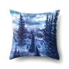 Landscape oil painting printed pillow case home bedroom room decoration office seat living room sofa cushion cover 45x45cm