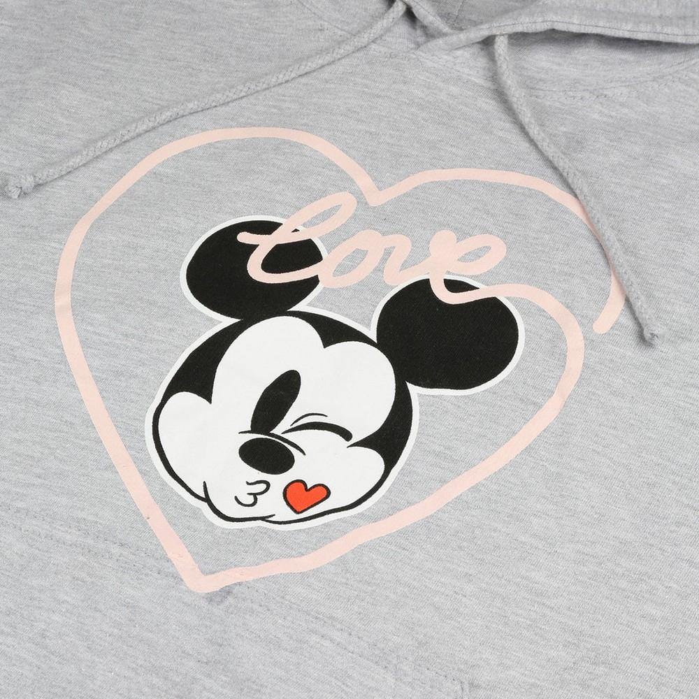 Disney Womens/Ladies Mickey Love Kiss Hoodie