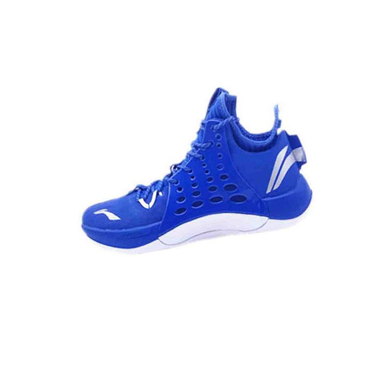 Li Ning Sonic 7 Comfortable Versatile Non-Slip Durable Mid-Top Basketball Shoes Men Sneaker Duke-Blue ABAP019-7