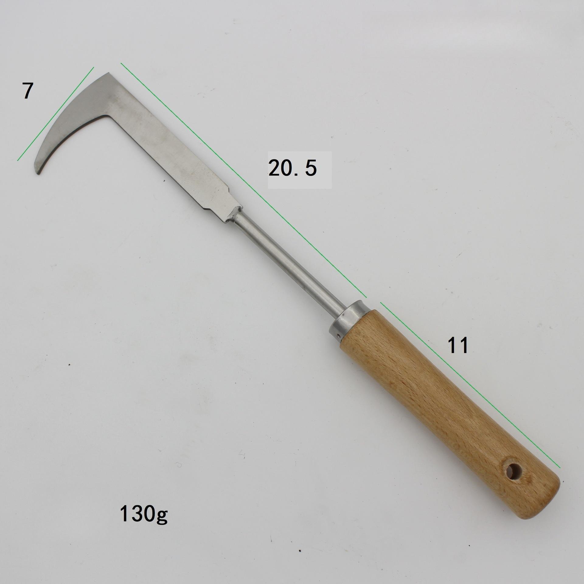 

1 heavy-duty gardening weeding tool - stainless steel with anti-slip handle - efficient for weeding, soil cultivation білий