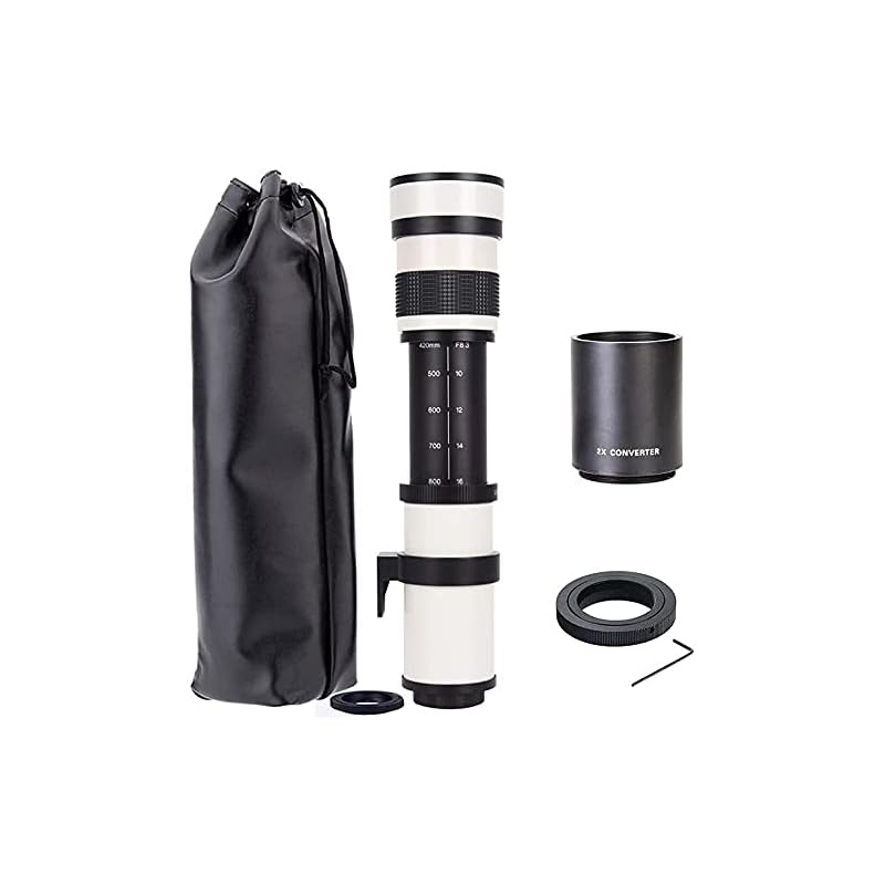 

JINTU 420-1600mm telephoto lens F/8.3for Canon EF manual zoom lens 4000D 2000D 1200D 400D 1300D T8i T7 T7i T6 T6s T6i T5 T5i 80D 77D 700D 70D 60D 50D