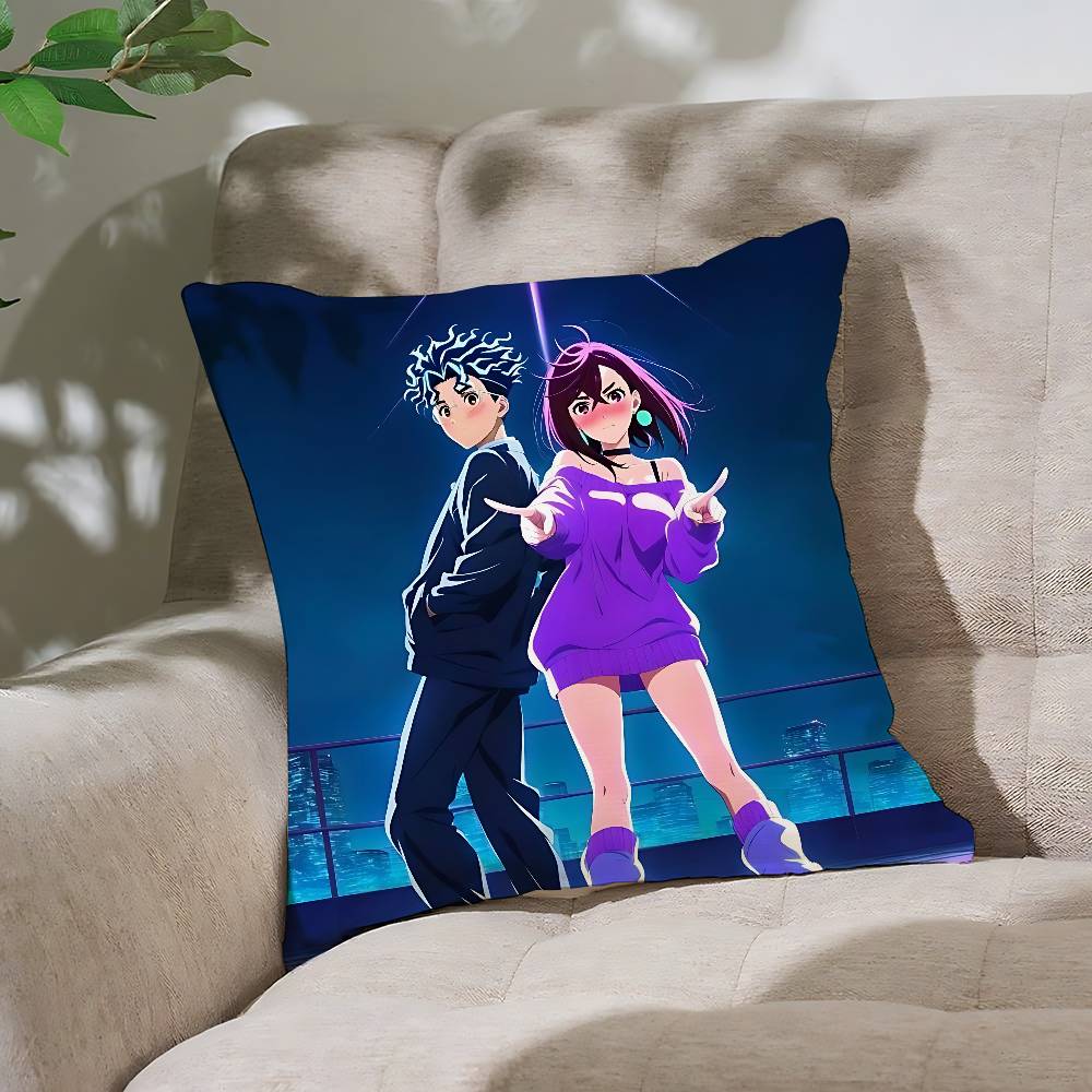 Anime Dandadan Kissenbezug Kissenbezug Weich Niedlich Dekokissenbezug Für Auto Sofa Kissenbezug Polyester Mit Reißverschluss