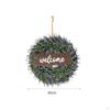 18 Inch Simulated Front Door Wreath, Handmade Realistic And Versatile Welcome Sign