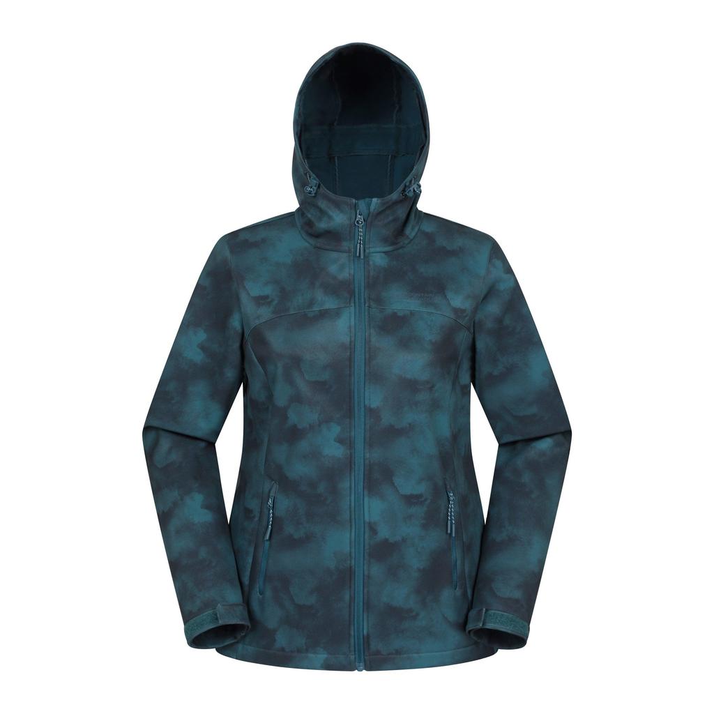 Mountain Warehouse Womens/Ladies Exodus Printed Water Resistant Soft Shell Jacket