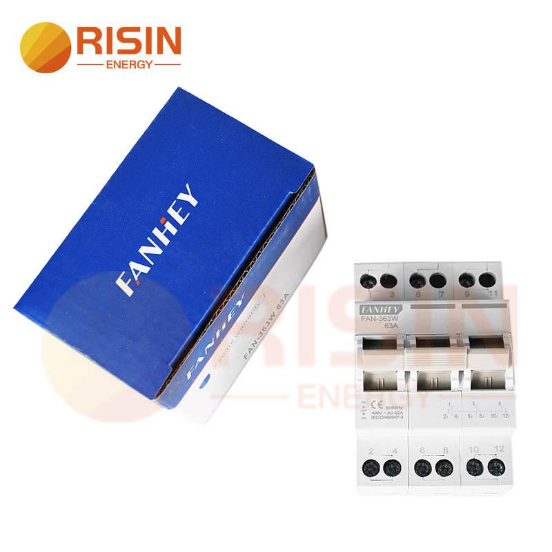 CE Certified 2P 63A & 4P 125A Manual Dual Power Transfer Switch Disconnector