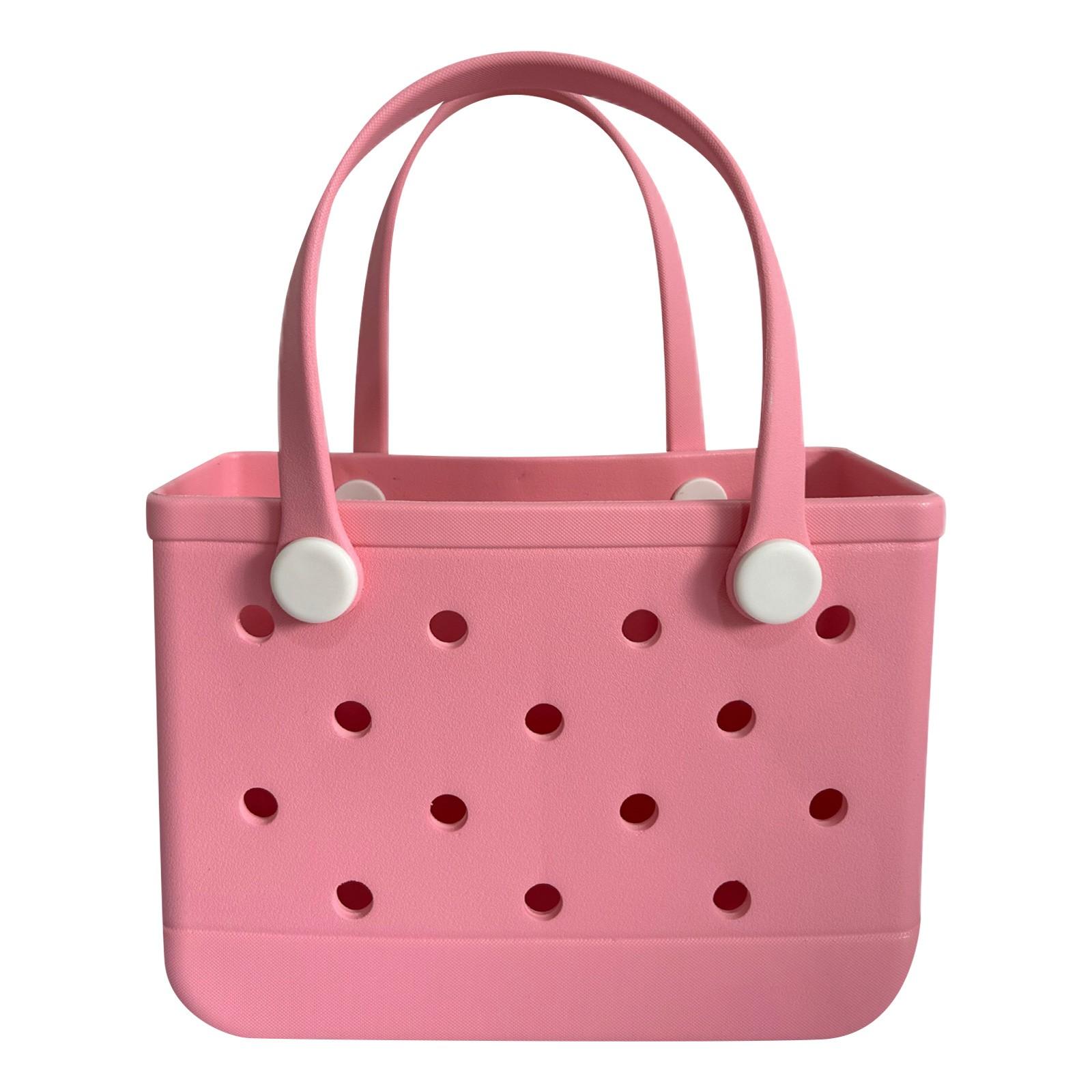 

Пляжна сумка Сумка для зберігання Сумка на руку Колір Ева Отвір Велика сумка для зберігання, Зовнішня сумка-тоут Портативні сумки для подорожей One Size рожевий