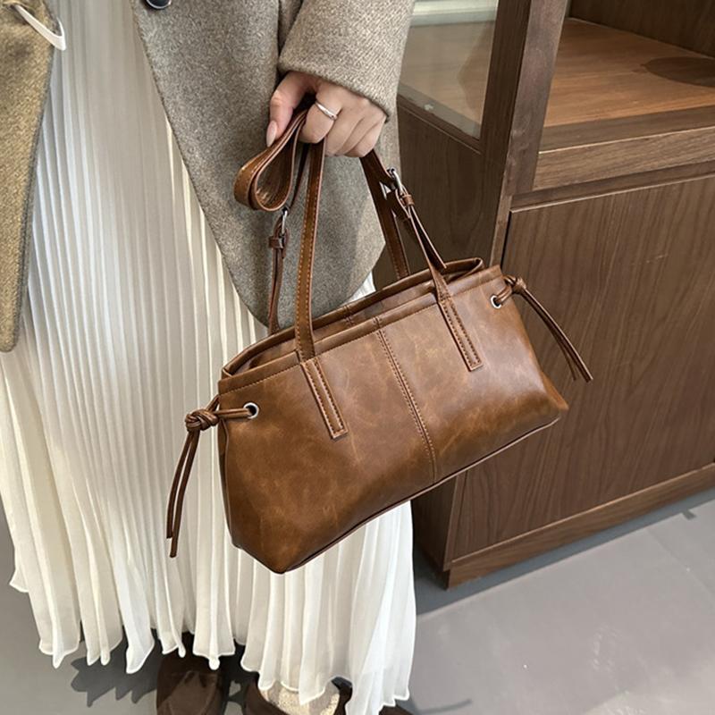 Vielseitige Handtasche aus weichem PU-Leder, quadratisch, Vintage-Damen-Schultertasche, klassisches Luxusdesign, Reißverschluss, Unterarmtasche, Tote