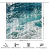 Ocean Wave Shower Curtain Blue Sea Beach Bathroom Decor Waterproof Fabric Liner Backdrop