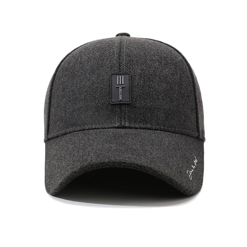 Autumn Winter Velvet Warm Cap Middle-Aged and Elderly Ear Protection Cotton Cap Men's Baseball Cap