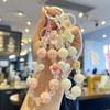 Charming Flower Bow Beaded Keychain & Heart Phone Charm