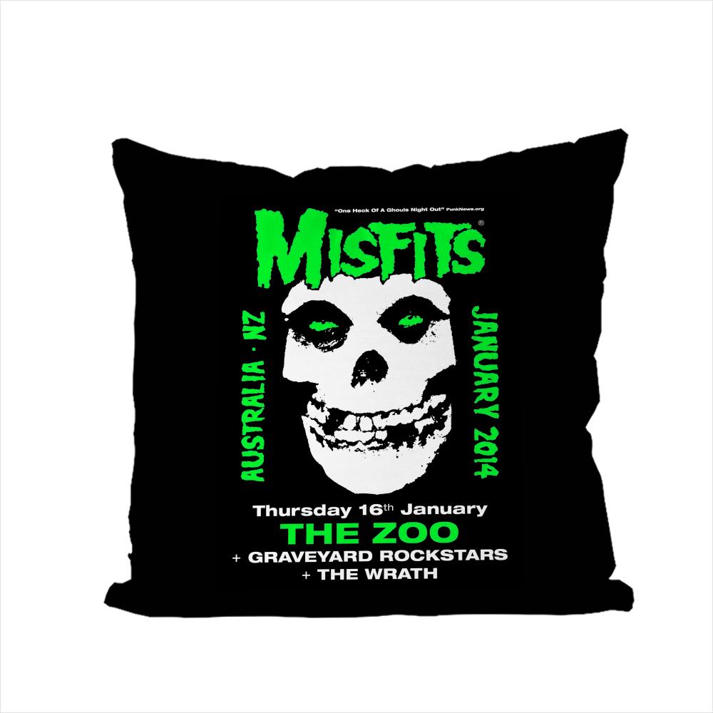 

Band The MMisfits Pillow Case For Car Sofa Decorative Home Doublesided Print Plush Square Throw Pillow Cushion Cover 30x30cm