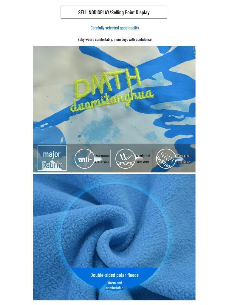 Chłopięca kurtka wiatrówka trzy w jednym na rok 2025: Wiosenno-jesienna kurtka codzienna z zimową podszewką z polaru dla dzieci