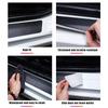 BGV1 Car Door Threshold Sill Protective Plate Rear Trunk Bumper Guard Stickers for Renault ZOE Badge Door Pedal Anti Scratch Strips