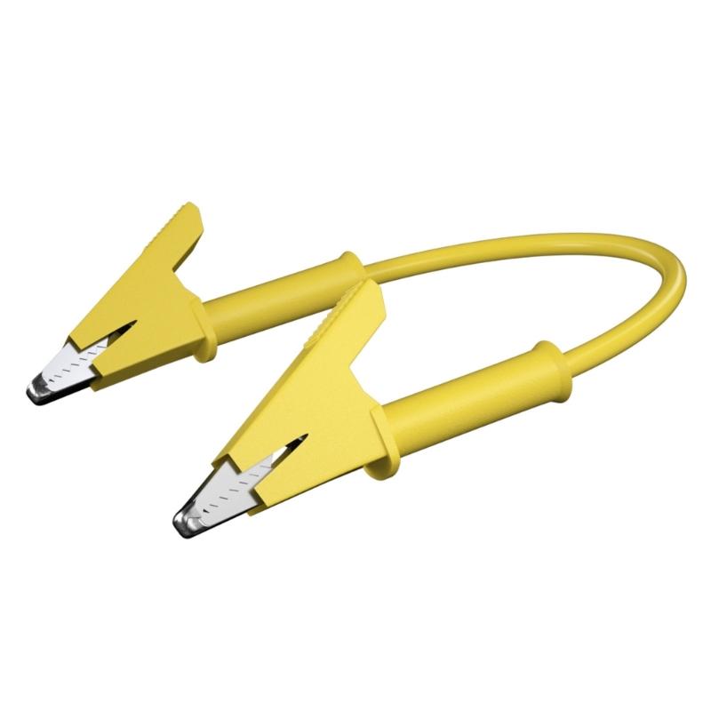 5 Stück Premium Krokodilklemmen Messkabel starke Federbelastete Klemme Hochstrom Krokodilklemmen Messleitungen