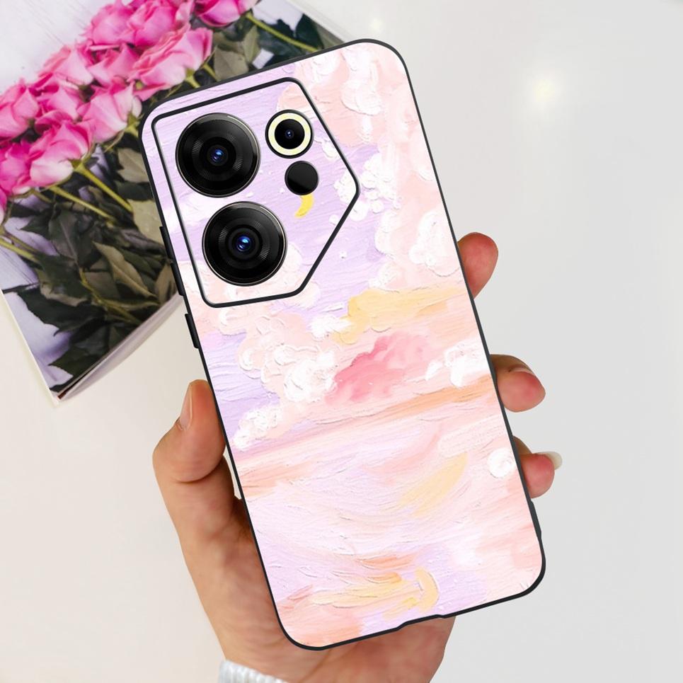 For Tecno Camon 20 20 Pro 4/5G 20s Pro 20 Premier Butterfly Flower Colorful Girly Funda Transparent Soft TPU Silicone Back Cover