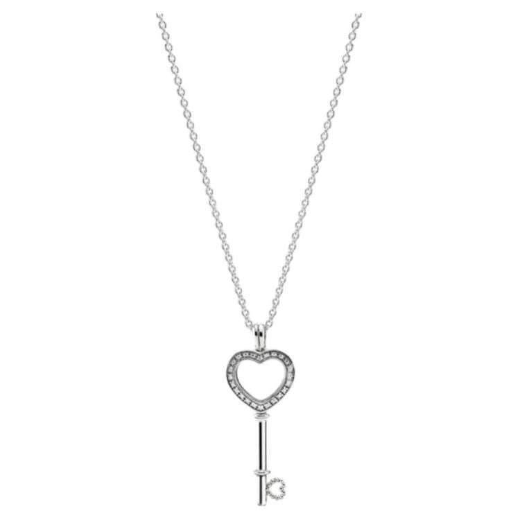Pandora 925 Sterling Silver Necklaces Women's Silver 396581CZ-80