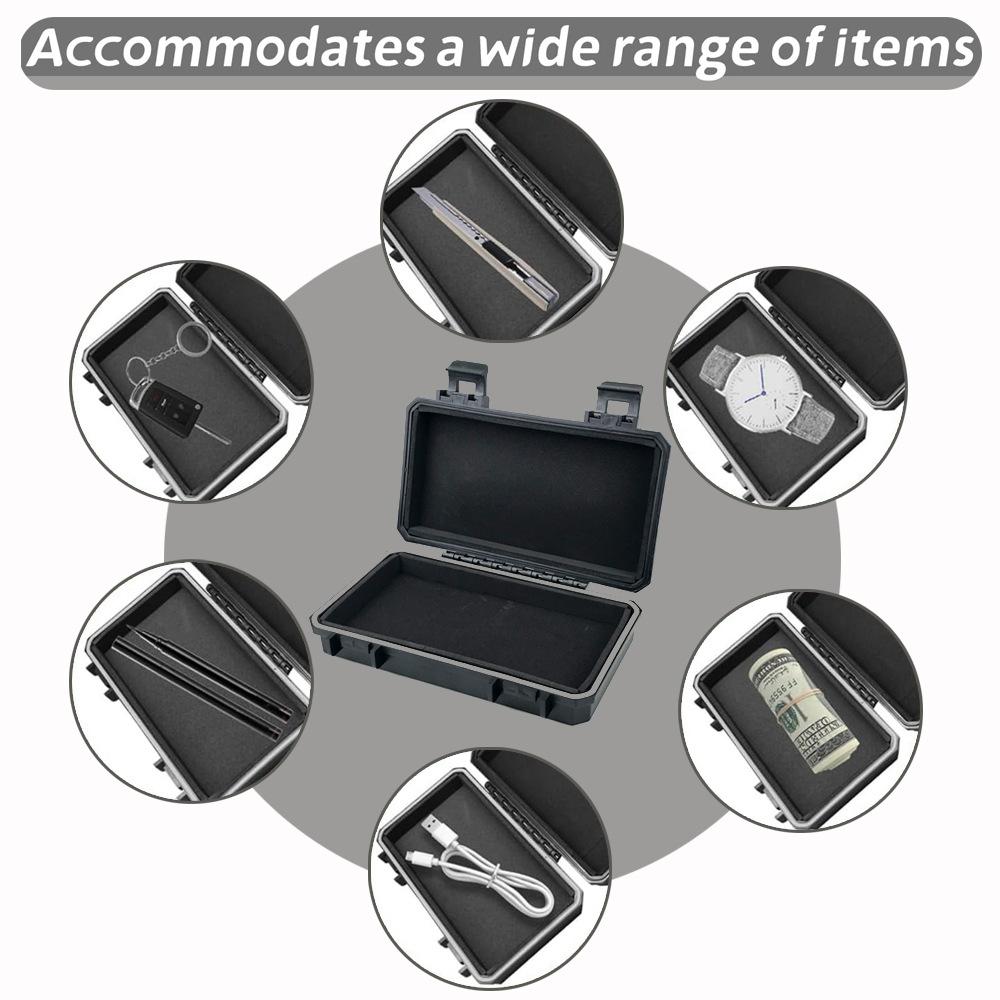 Under-Car Hidden Magnetic Storage Box, Waterproof Portable Tactical Tool Case for Camping