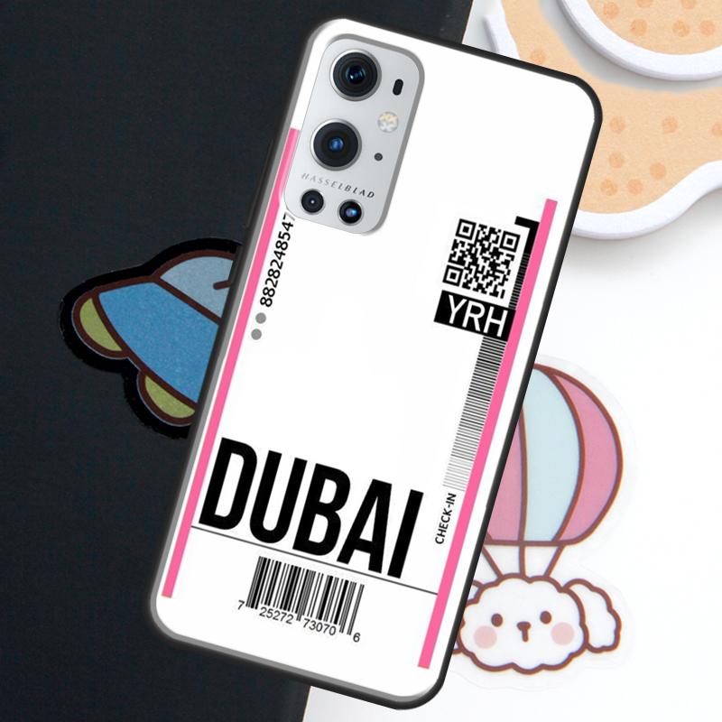 Fly Ticket Air Tickets Travel Label For Realme 15 14 11 12 13 10 Pro Plus C35 C71 C75 C65 C55 C63 C61 C53 C67 GT6 GT7 Pro Case