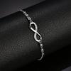 Fine 925 Sterling Silver Crystal Bracelets For Women Fashion Vintage Knot Adjustable Charm Bracelets Party Wedding Jewelry Gifts
