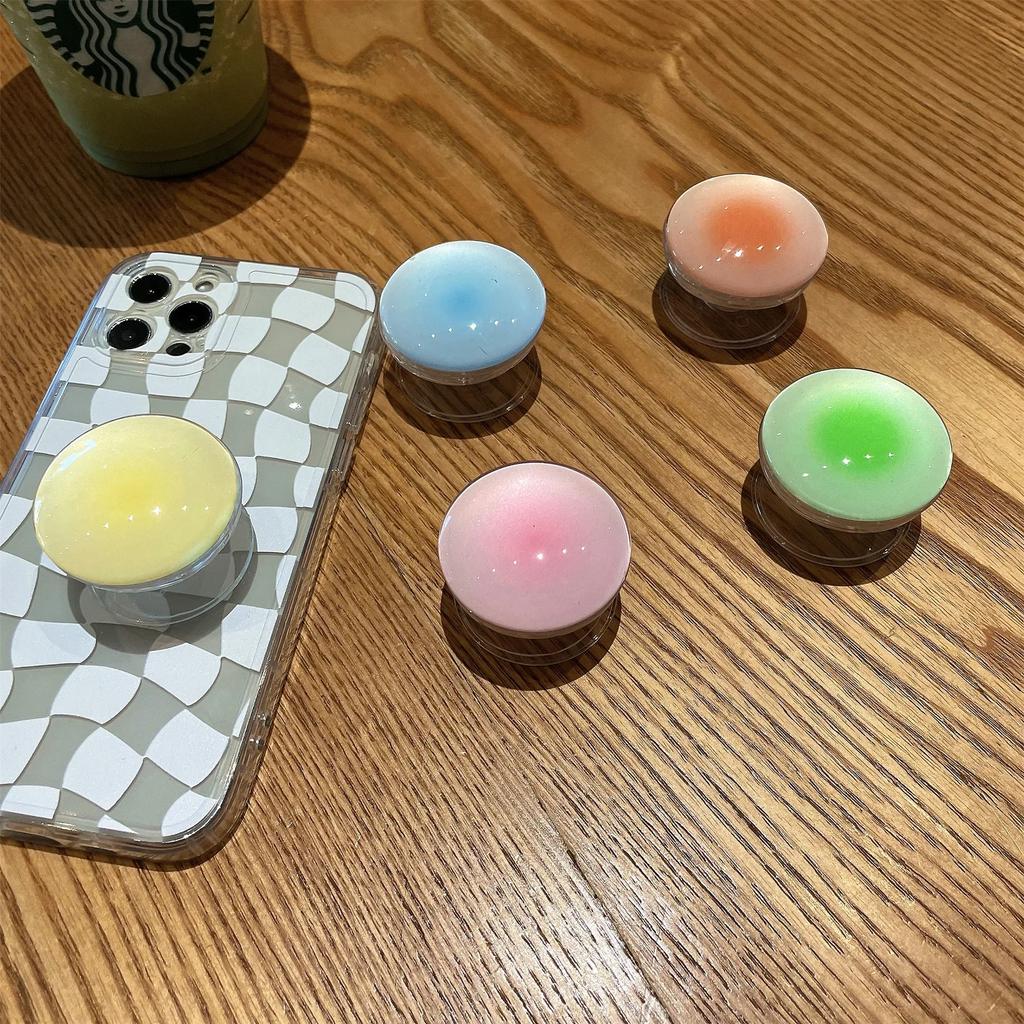Popular Crystal Finger Stands Socket for Phone Universal Holder Flexible Fold Bracket Expansion Cellphone Stand Lazy Korea Style