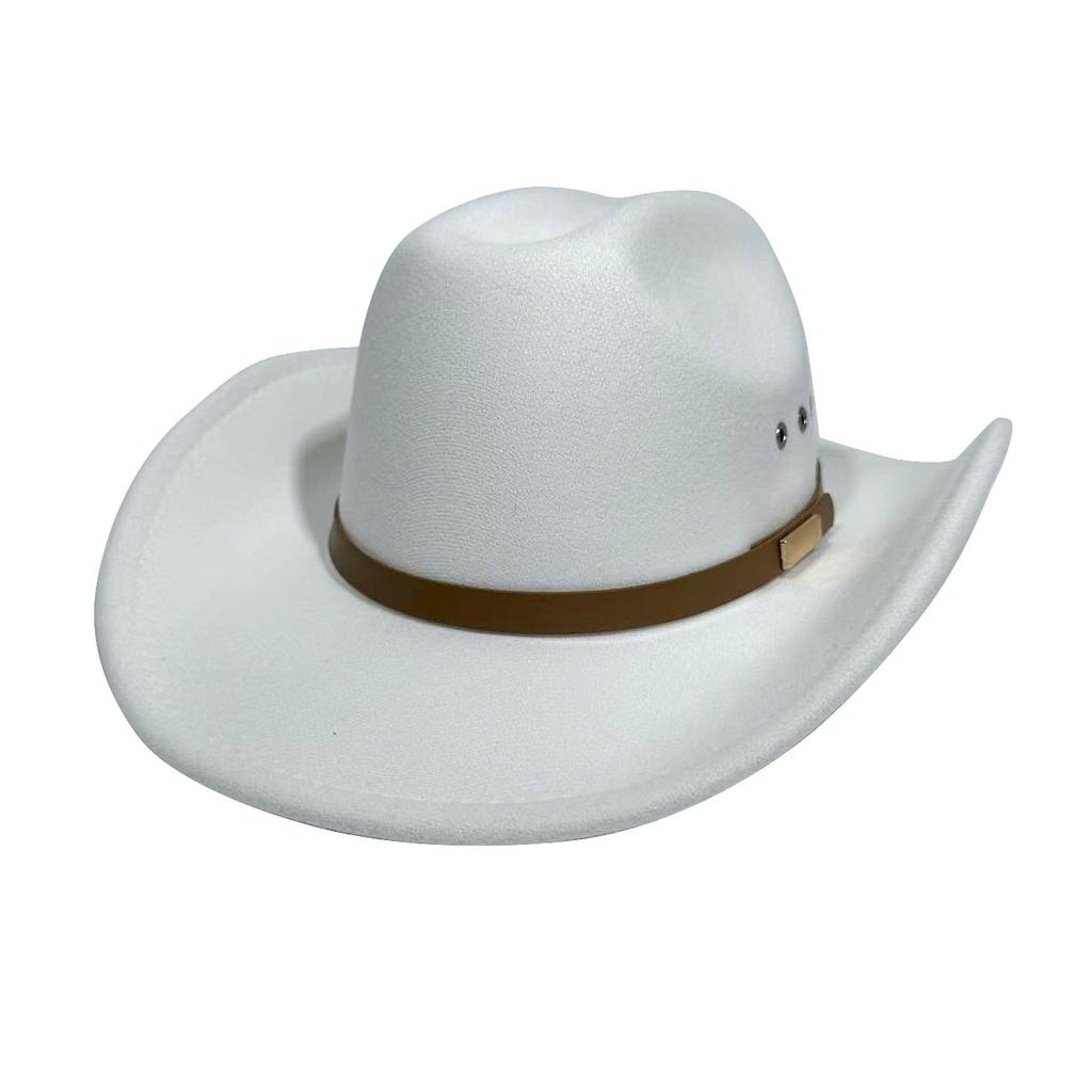Amerikanischer Western-Cowboyhut Filz-Zylinderhut Herren- und Damen-Reithut Neuer Jazzhut Zylinderhut