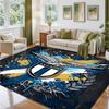 Lazio FC Design Crystal Velvet Rug Soft Decorative Mat for Bedroom Entrance