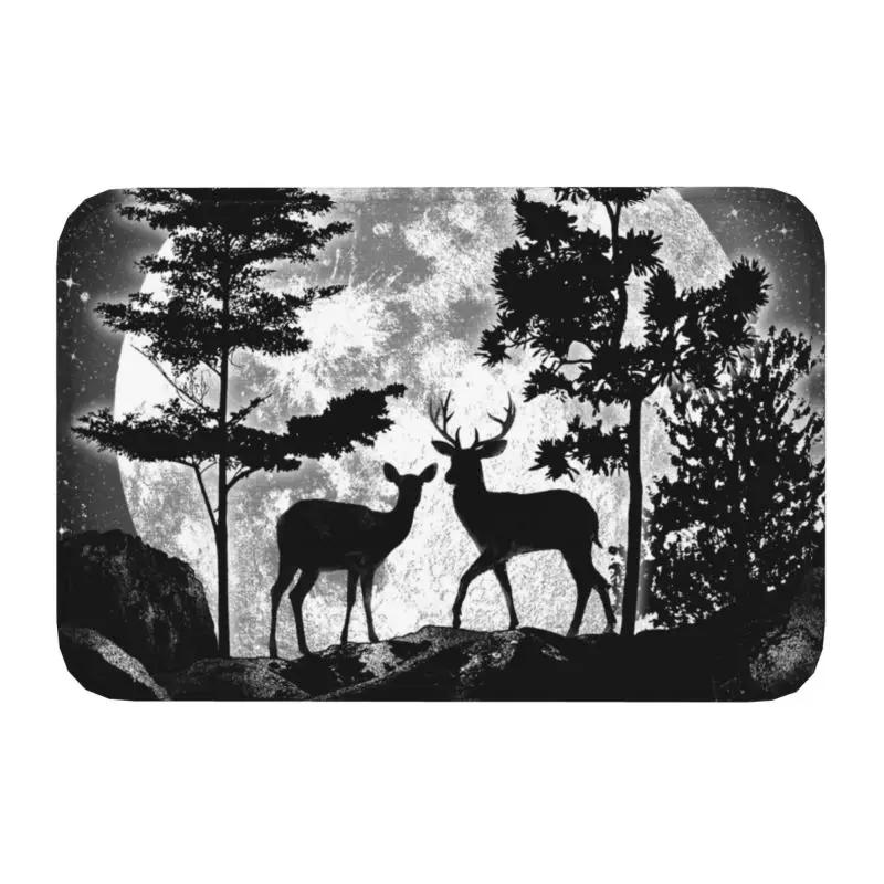Custom Deer Doormat Mat Anti-Slip Kitchen Bath Living Room Rug Carpet 40*60cm