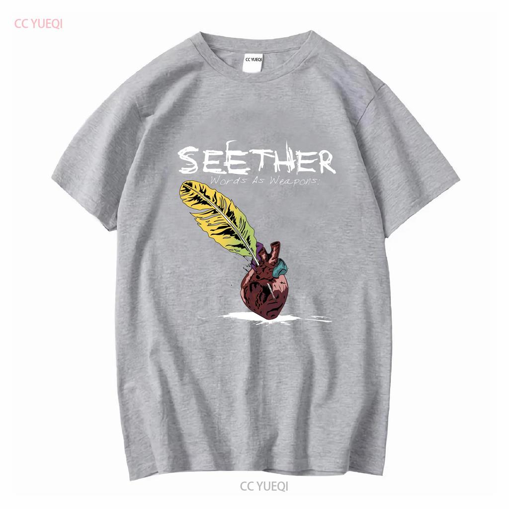 2014 Seether Words As Weapons Concert Band T Shirt Sz XL Vintage Washed Streetwear Graphic Comfortable Stretched Breathable