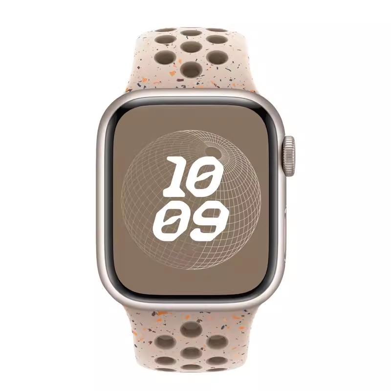 Silicone Band for Apple Watch Bands 45mm 40mm 46mm 44mm 49mm Sport Breathable Watchband Iwatch Series 11 10 9 8 7 SE Ultra Strap