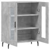 Sideboard Concrete Grey 69.5 x 34 x 90 cm Wood Based Material